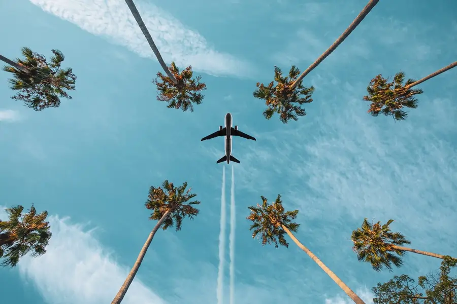 image of an airplane flying